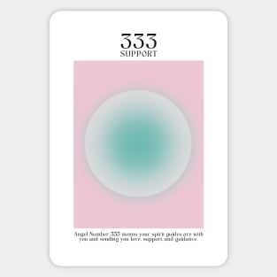 Angel Number 333 Aura Sticker